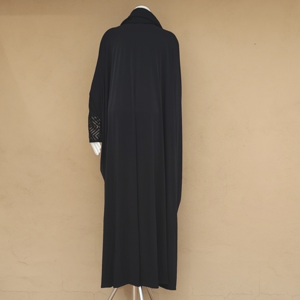 DUBAI CUSTOM ABAYA Wedding Dress Evening Kaftan Robe Maxi Thobe Scarf XL 1X 2X - Picture 6 of 16
